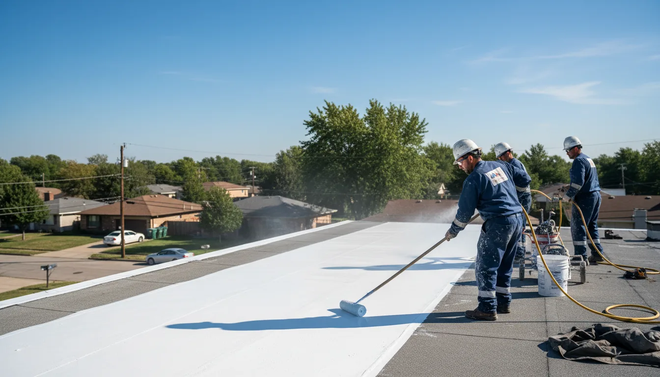 Commercial roof coating in Oakville, IN near me